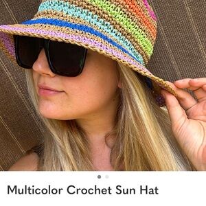Multicolor Crochet Sun Hat